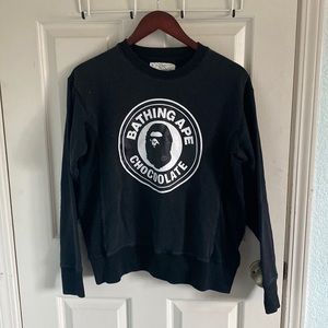 RARE Bape X Chocoolate anniversary crewneck sweatshirt